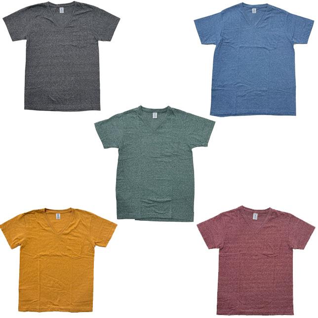 ヴェルバシーン Vネック Tシャツ Made in the U.S.A. パック Tシャツ ポケット TEE 無地  VelvaSheen ベルバシーン |  | 01