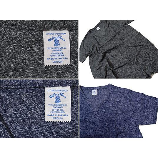 VelvaSheen ヴェルバシーン Vネック Tシャツ パック Tシャツ ポケット TEE 無地 Made in the U.S.A |  | 02