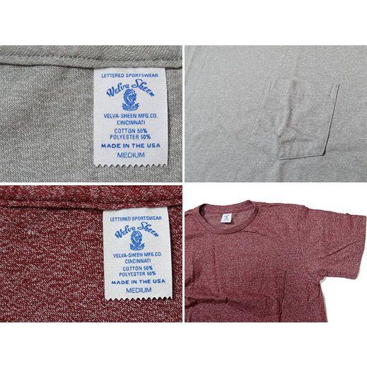 VelvaSheen ヴェルバシーン クルーネック Tシャツ パック Tシャツ ポケット TEE 無地 Made in the U.S.A |  | 03