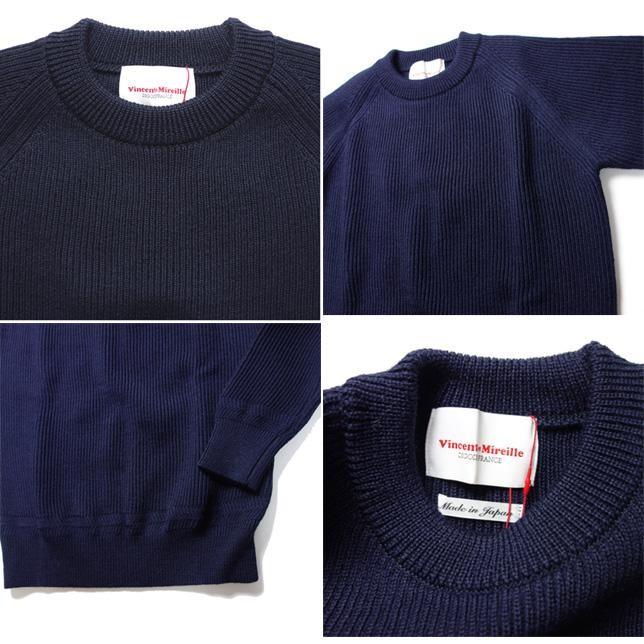 VINCENT ET MIREILLE ヴァンソン エ ミレイユ クルーネックセーター ニット ウールセーター リブセーター リブニット メンズ |  | 01