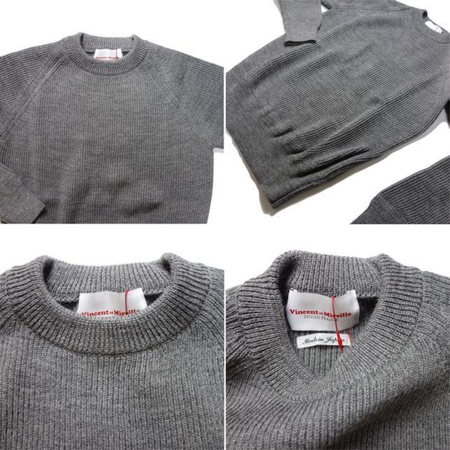 VINCENT ET MIREILLE ヴァンソン エ ミレイユ クルーネックセーター ニット ウールセーター リブセーター リブニット メンズ |  | 02