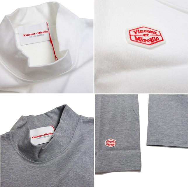 VINCENT ET MIREILLE ヴァンソン エ ミレイユ モックネック ロングスリーブティー ハイネック長袖 Tシャツ |  | 01
