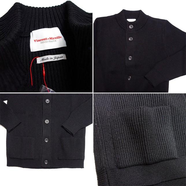 VINCENT ET MIREILLE CARDIGAN 8GG AZE ヴァンソン エ ミレイユ カーディガン 8ゲージ アゼ ウール ニット カーディガン |  | 01