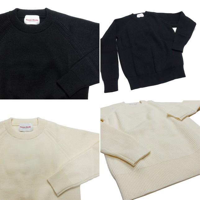 VINCENT ET MIREILLE ヴァンソン エ ミレイユ クルーネックセーター ニット ウールセーター メンズ |  | 01