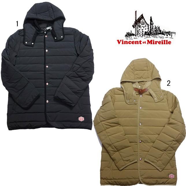 ヴァンソン エ ミレイユ VINCENT ET MIREILLE ステッチレス ダウンジャケット フードジャケット ダウンパーカー ライトダウンジャケット | 