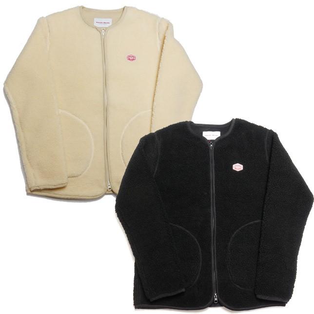 ヴァンソン エ ミレイユ VINCENT ET MIREILLE ボアジップアップカーディガン ボアジャケット ノーカラー メンズ  VM192MB25141 |  | 01