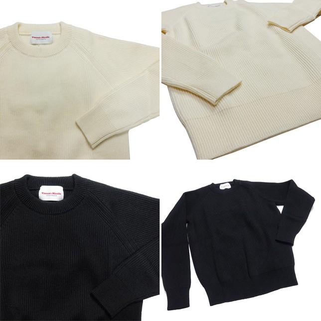 ヴァンソン エ ミレイユ VINCENT ET MIREILLE クルーネックセーター ニット ウールセーター メンズ VM192WA13011 |  | 02
