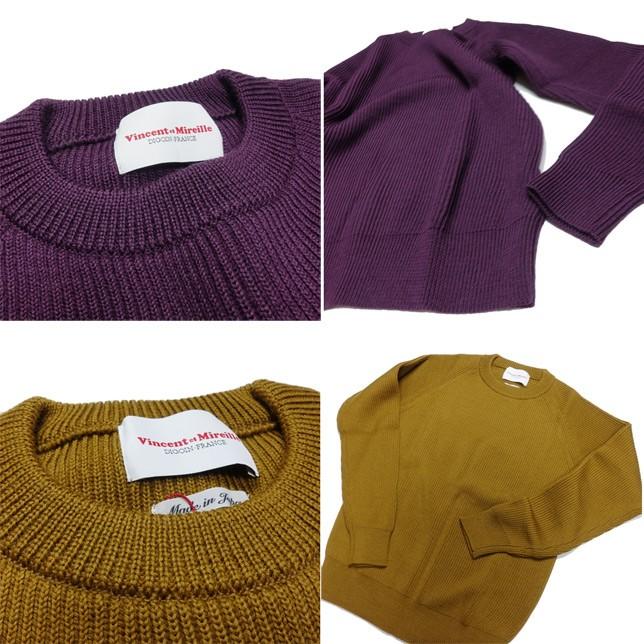 ヴァンソン エ ミレイユ VINCENT ET MIREILLE クルーネックセーター ニット ウールセーター メンズ VM192WA13011 |  | 03