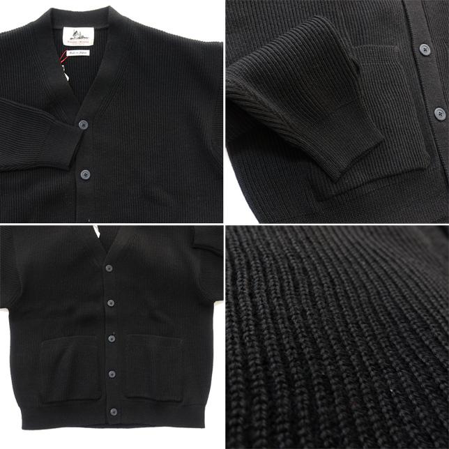 ヴァンソン エ ミレイユ VINCENT ET MIREILLE  8ゲージ 畦ニット Vネック カーディガン リブニット ウール メンズ VM222WA13160 | VINCENT ET MIREILLE | 02