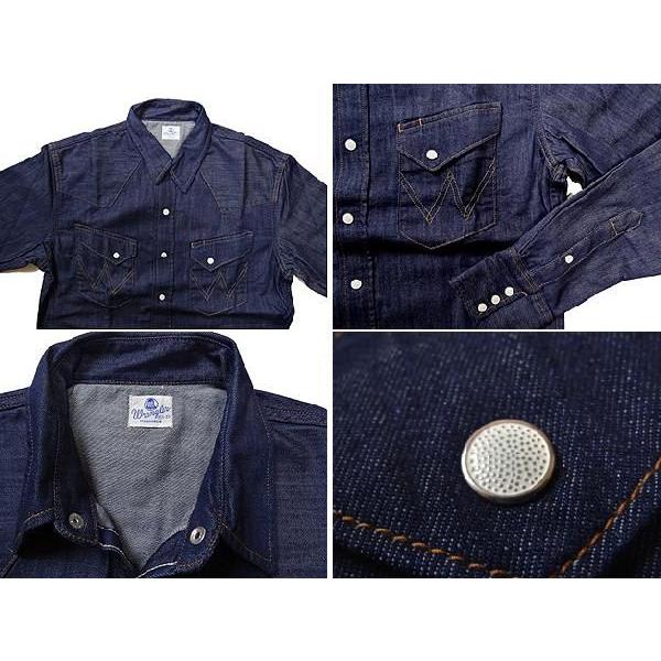 Wrangler ラングラー デニム BLUE BELL ウエスタンシャツ ワンウオッシュ | Wrangler | 02