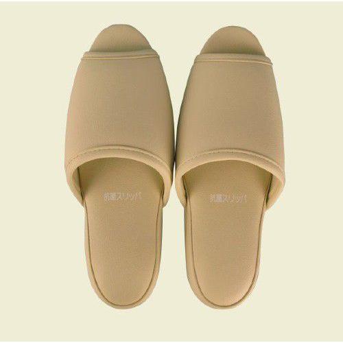 抗菌スリッパ大人用 前開　ベージュ（26cm） | 