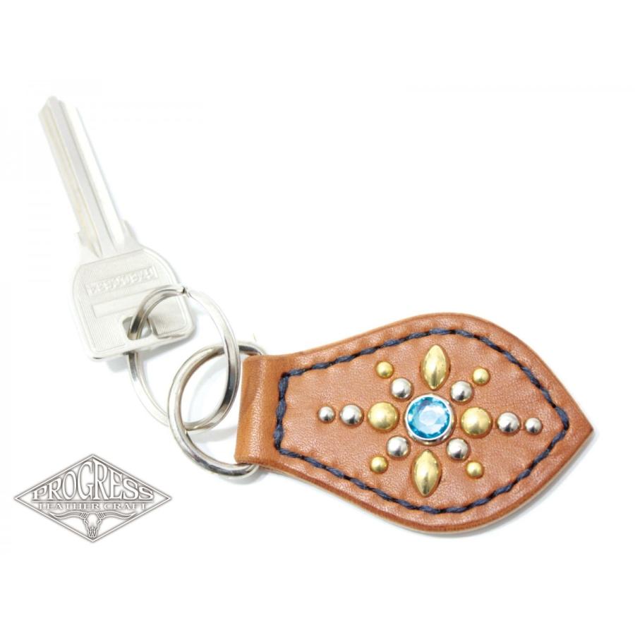 Studs キーホルダー drop　栃木レザー サドルレザー ハンドメイド 雫型 |  | 01