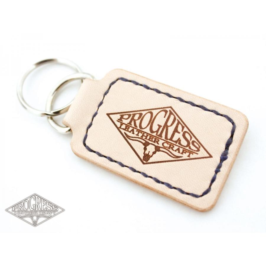 Studs キーホルダー square　栃木レザー サドルレザー ハンドメイド 四角 |  | 01