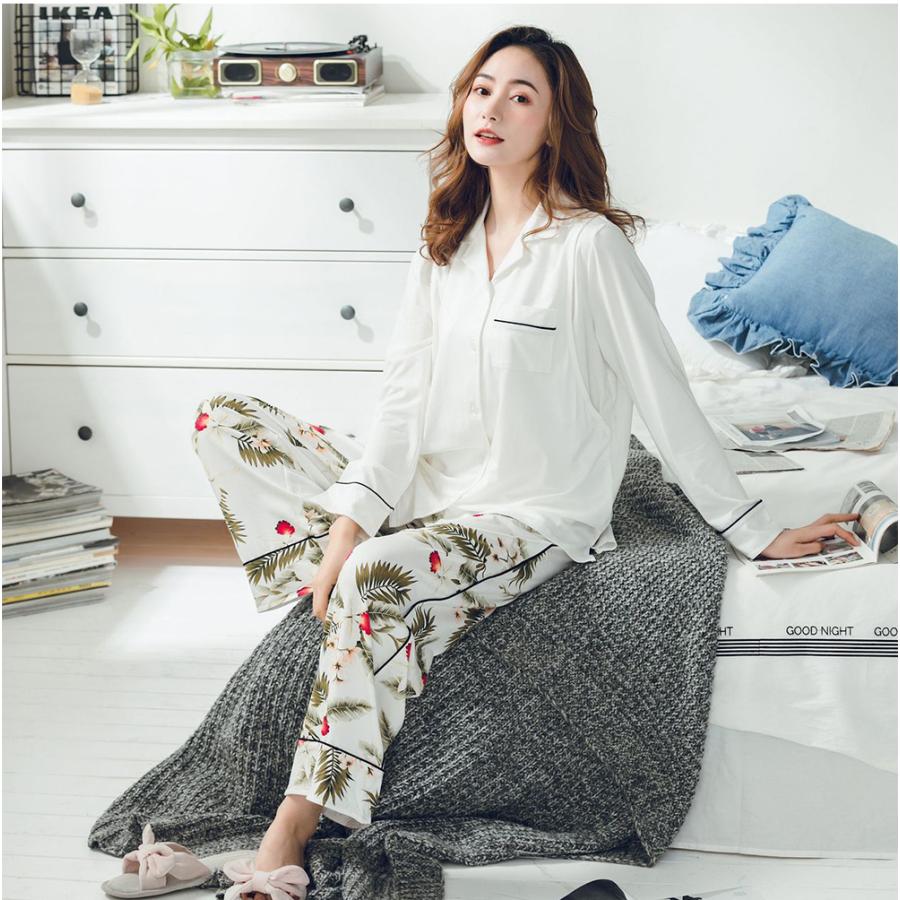 マタニティ パジャマ 長袖 花柄 夏 春夏 入院 マタニティパジャマ 前開き 授乳服 ルームウェア 秋 おしゃれ Item304 Make It Ones 通販 Yahoo ショッピング