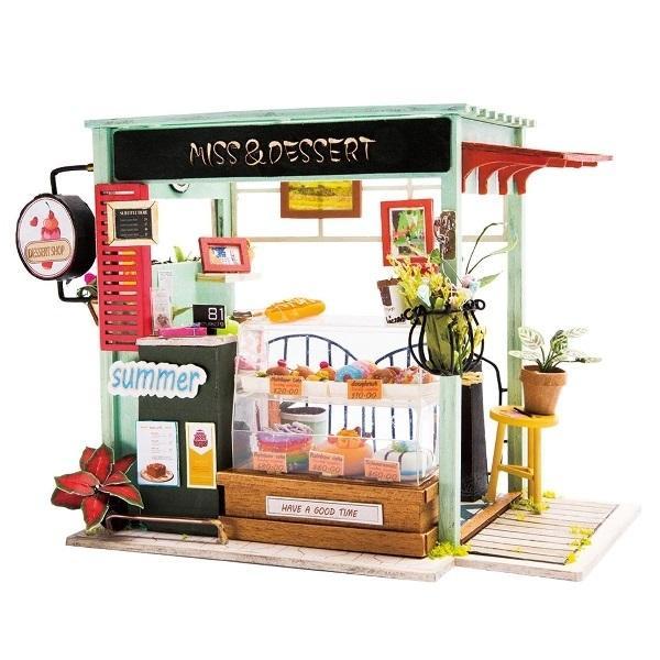 DIY つくるんです！ デザート| ミニチュアハウスキット ミニハウス | ROBOTIME
