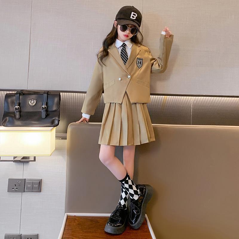 卒業式 小学校 女子 制服 卒服 5点セット 女の子 袴大学 チェック柄 無地 お受験 プリーツスカート スカート発表会 無地 スカート 成人式入学式 中学生 高校生 | ブランド登録なし | 01