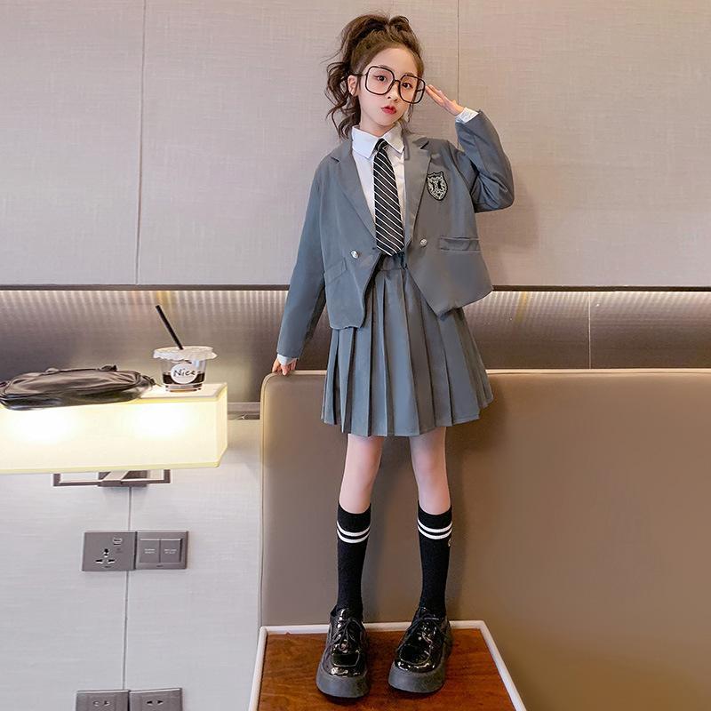 卒業式 小学校 女子 制服 卒服 5点セット 女の子 袴大学 チェック柄 無地 お受験 プリーツスカート スカート発表会 無地 スカート 成人式入学式 中学生 高校生 | ブランド登録なし | 02