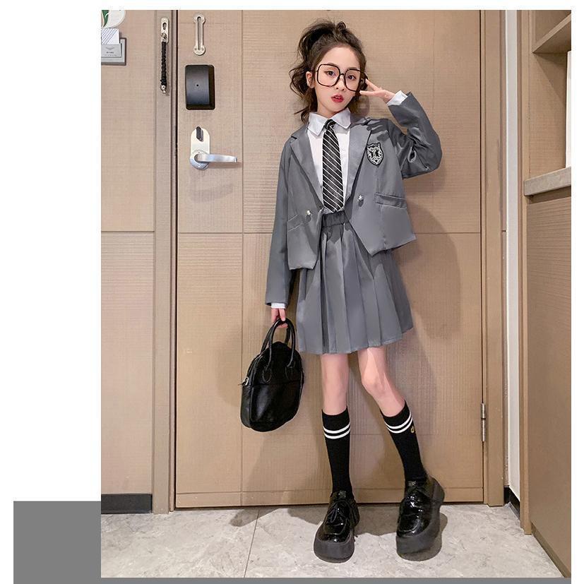 卒業式 小学校 女子 制服 卒服 5点セット 女の子 袴大学 チェック柄 無地 お受験 プリーツスカート スカート発表会 無地 スカート 成人式入学式 中学生 高校生 | ブランド登録なし | 05