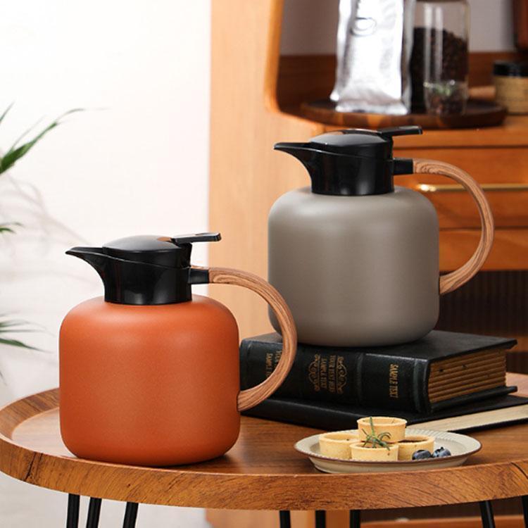 保温ポット 2L 卓上ポット 魔法瓶 2リットル 広口 保温 保冷 ステンレスポット ティーポット 3重壁設計 真空断熱ポット テーブルポット ワンタ | ブランド登録なし | 02