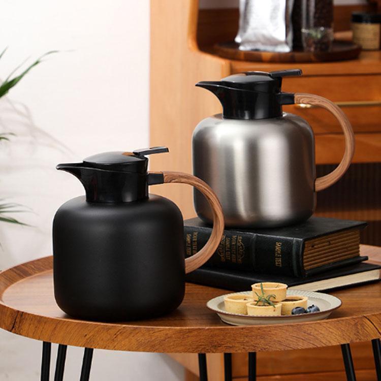 保温ポット 2L 卓上ポット 魔法瓶 2リットル 広口 保温 保冷 ステンレスポット ティーポット 3重壁設計 真空断熱ポット テーブルポット ワンタ | ブランド登録なし | 03