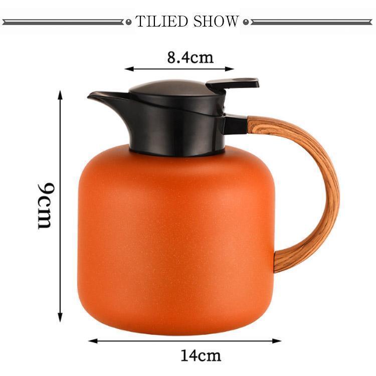 保温ポット 2L 卓上ポット 魔法瓶 2リットル 広口 保温 保冷 ステンレスポット ティーポット 3重壁設計 真空断熱ポット テーブルポット ワンタ | ブランド登録なし | 07