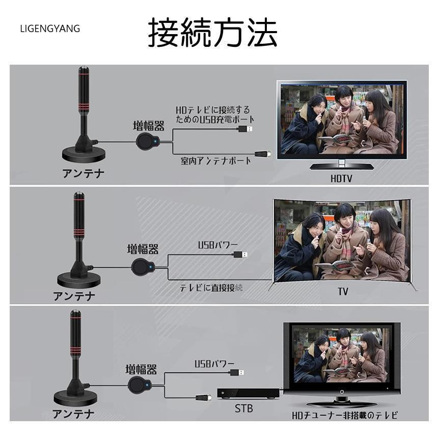 室内アンテナ テレビ TV 最強 地デジ 信号 ブースター内蔵 4K HD 450KM受信 360度全方位 アンテナ 車載 磁力 屋外 | ブランド登録なし | 07