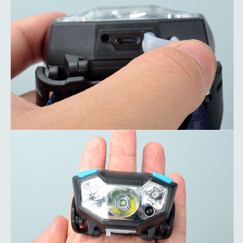 ヘッドライト 充電式 釣りLED 防災 ヘッドランプ センサー付き キャンプ USB 訳あり | ブランド登録なし | 12