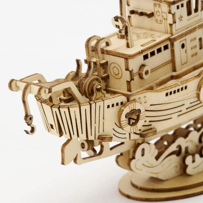 DIY つくるんです！ 3Dウッドパズル 漁船 | ROBOTIME | 03