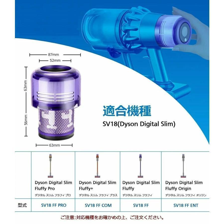 ダイソン 掃除機 V10 SV18 デジタルスリム 用 フィルター 掃除機フィルター 互換フィルター sv18ff コードレス掃除機 フィルター | ブランド登録なし | 01