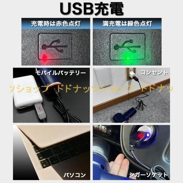 ハンディークリーナー 掃除機 車 強力 レス 電動 ブロワー USB 充電式 車用 吸引 エアダスター ワー 軽量 小型 コンパクト | ブランド登録なし | 09
