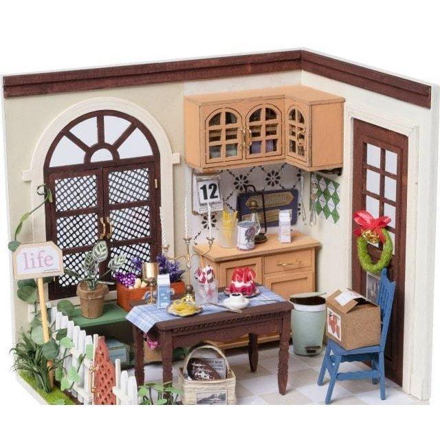 DIY つくるんです！マイダイニング  | ミニチュアハウスキット ドールハウス | ROBOTIME | 02