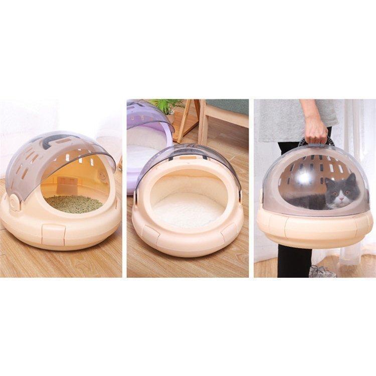 ペット用品 コロル おでかけ ネコベッド キャリーバッグ 猫用ハウス キャットハウス クッション付き | ブランド登録なし | 11