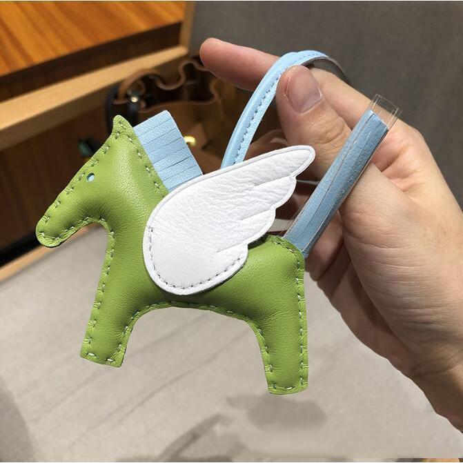 バッグチャーム キーホルダー ペガサス ロデオ シープスキン 本革 羊革リアル レザー ミニサイズ 可愛い全13色 | ブランド登録なし | 07