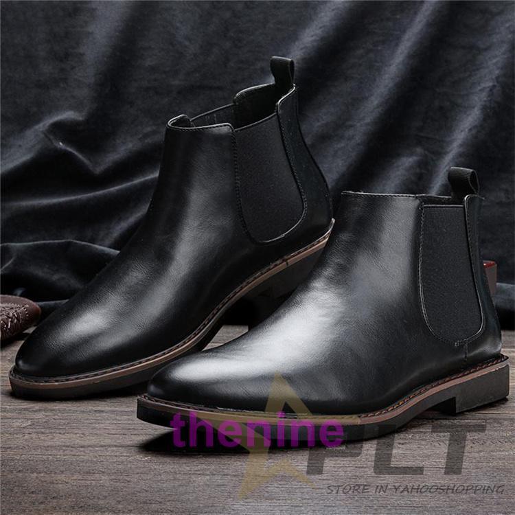 ショートブーツ メンズ レザー 皮 エンジニア チャッカブーツ 革 ビジネスシューズ 滑り防止 通勤通学 | ブランド登録なし | 06