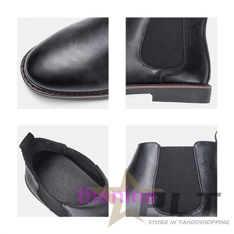 ショートブーツ メンズ レザー 皮 エンジニア チャッカブーツ 革 ビジネスシューズ 滑り防止 通勤通学 | ブランド登録なし | 08