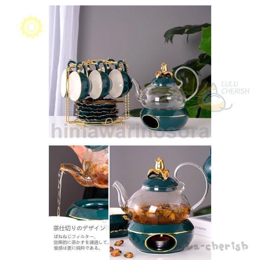 アフタヌーンティー茶器セット加熱家庭用養生茶器ガラス泡ティーポットシンプル北欧風中国茶器 卒業式 | ブランド登録なし | 12