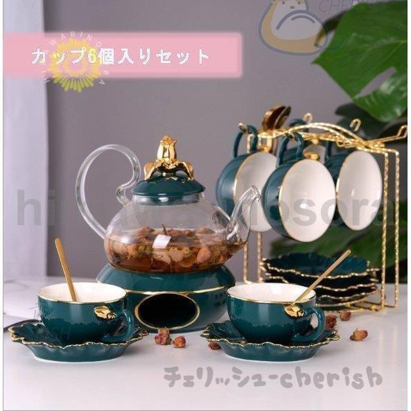 アフタヌーンティー茶器セット加熱家庭用養生茶器ガラス泡ティーポットシンプル北欧風中国茶器 卒業式 | ブランド登録なし | 07