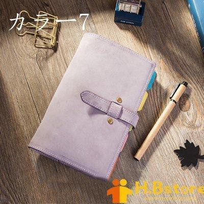手作 システム手帳 日記帳 高級本革 アンティーク アンティーク ビジネスノート 手帳 牛革 A6の画像