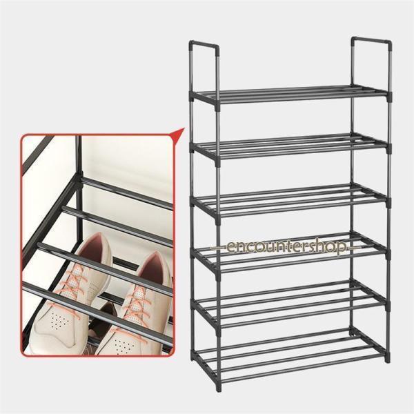 シューズラック スリム 下駄箱 靴ラック シューズ收納 8段階 10段階 幅60cm 玄関収納 収納棚 オープン収納 靴入れ 靴箱 靴収納 大容量 | ブランド登録なし | 05