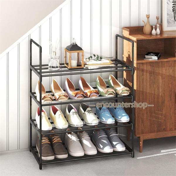 シューズラック スリム 下駄箱 靴ラック シューズ收納 8段階 10段階 幅60cm 玄関収納 収納棚 オープン収納 靴入れ 靴箱 靴収納 大容量 | ブランド登録なし | 07