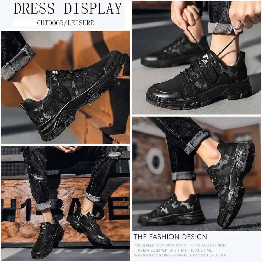 ハイキングシューズ トレッキングブーツ メンズ トレッキングシューズ トアウトドア キャンプシューズ ハイキング ハイカッ 遠足 防撥水 軽量 ゴルフシューズ |  | 03