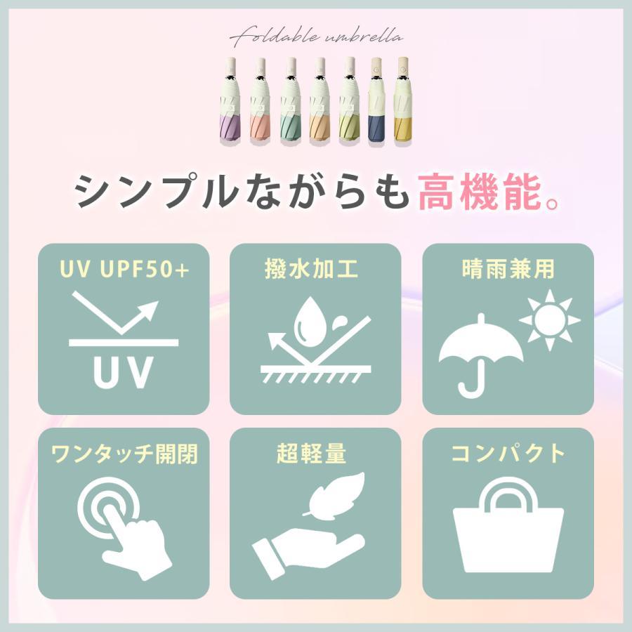 折り畳み傘 自動開閉 晴雨兼用 メンズ スリム 日傘 ワンタッチ 頑丈 撥水加工 UV対策 折りたたみ傘 紫外線対策 シンプル おしゃれ |  | 02