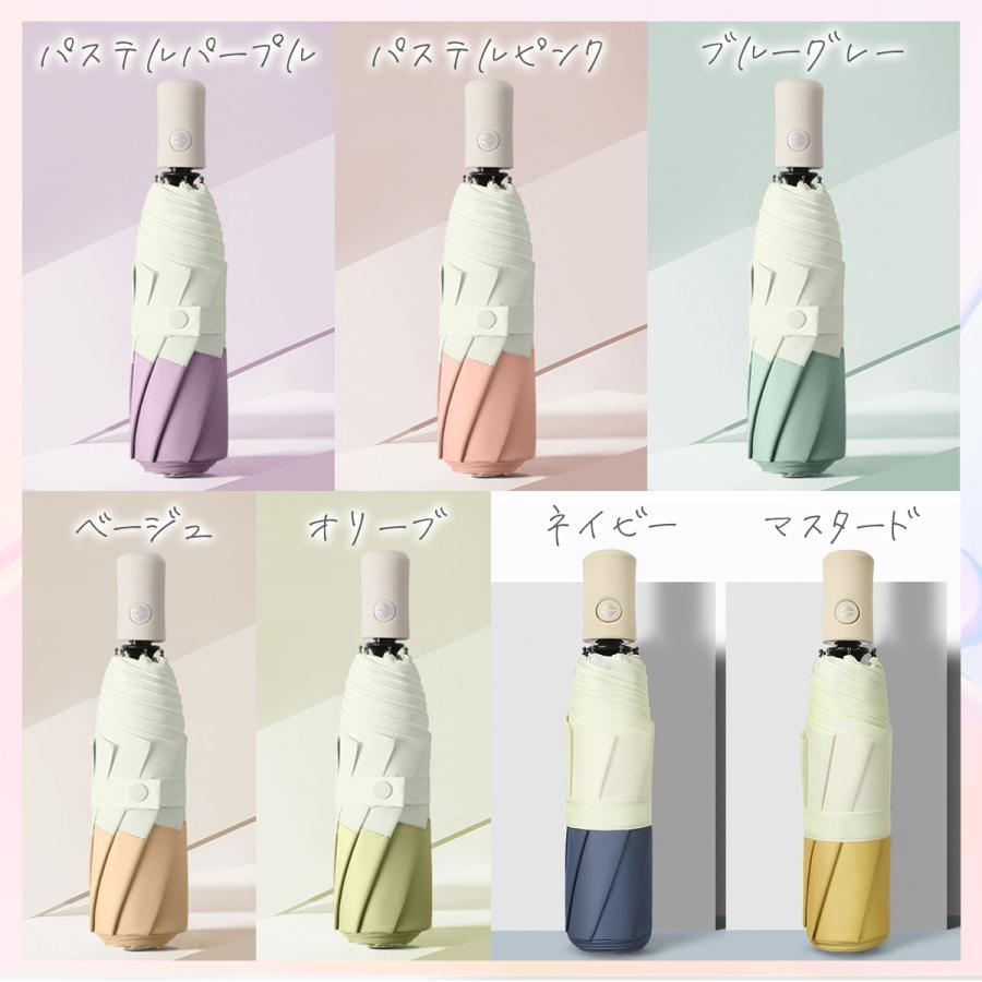 折り畳み傘 自動開閉 晴雨兼用 メンズ スリム 日傘 ワンタッチ 頑丈 撥水加工 UV対策 折りたたみ傘 紫外線対策 シンプル おしゃれ |  | 07