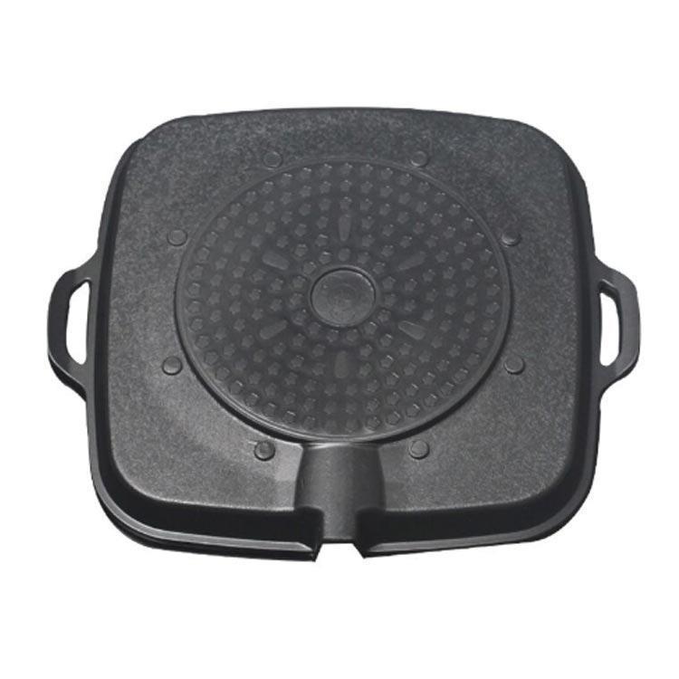 サムギョプサル IH/ガス 鉄板焼き 四角型 サムギョプサル専用 丸型 焼肉 油の自動排出構造 韓国食器 プレート BBQ 鉄板 カロリーオフ 焼肉 | ブランド登録なし | 01