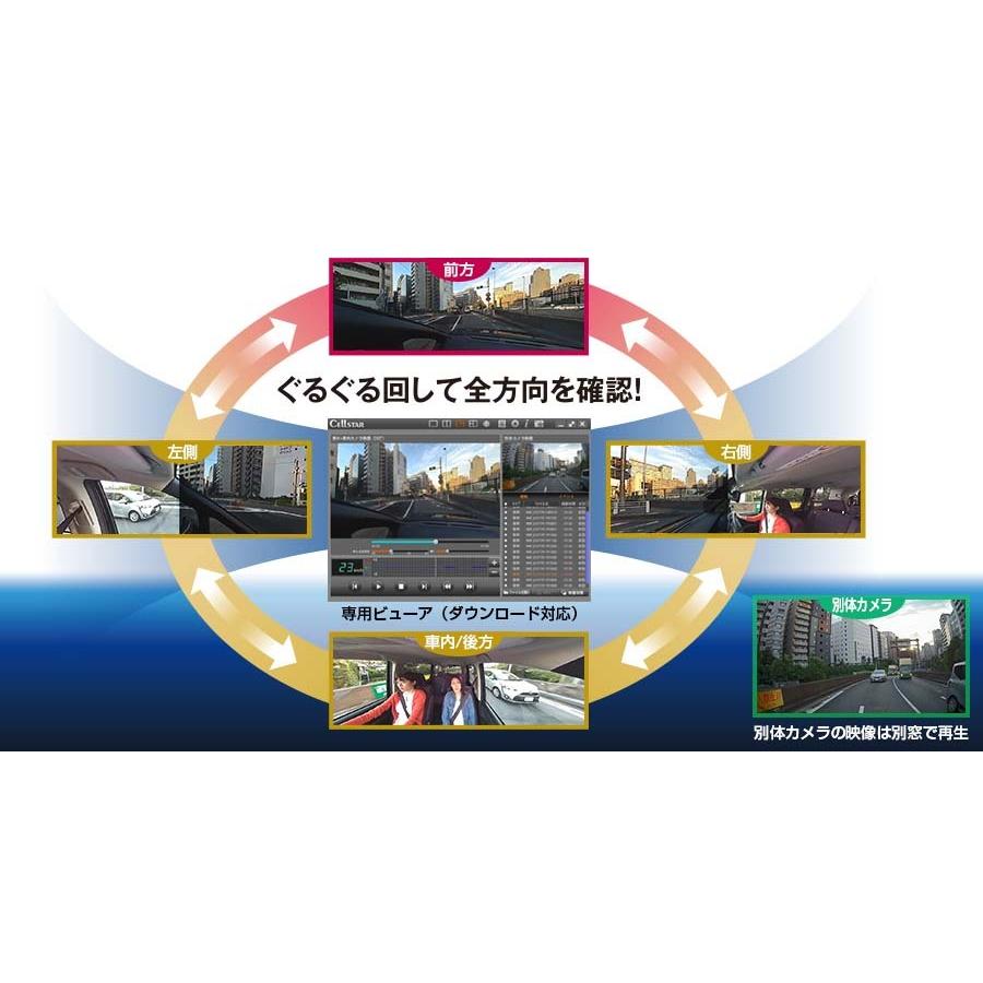 実物実物セルスター ドライブレコーダー CS-361FHT ドライブレコーダー