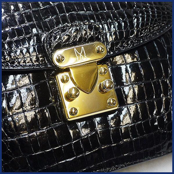 モレスキーのクロコダイルセカンドバッグ