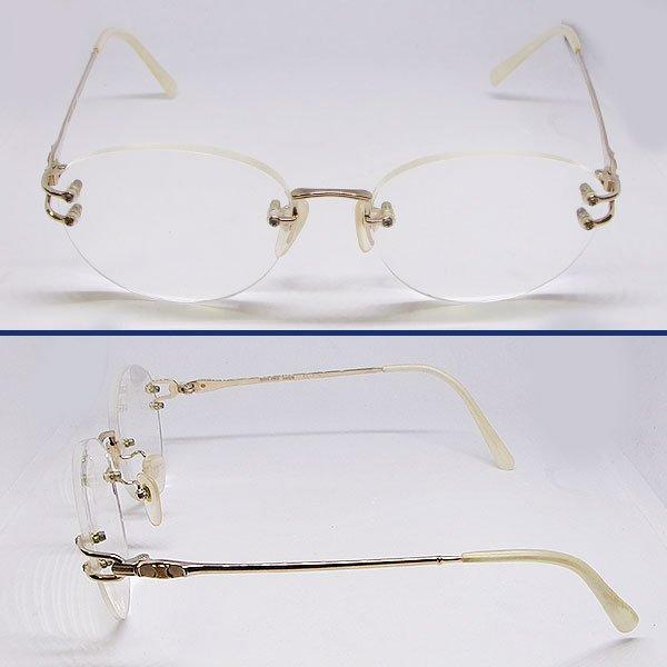 セリーヌ K18 チタン メガネ 眼鏡 度有 CL-276 Ti-P DEC □16-135 