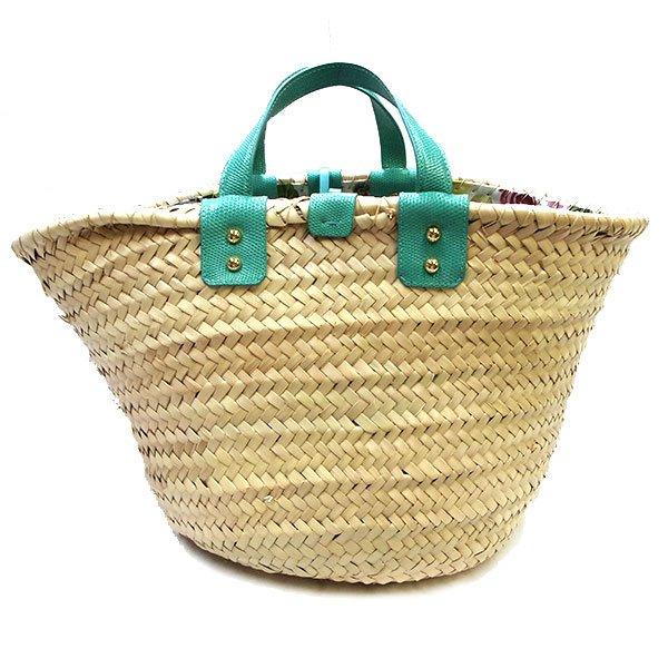 美品 ドルチェ＆ガッバーナ ドルガバ KENDRA コッファ ストロー 籠  