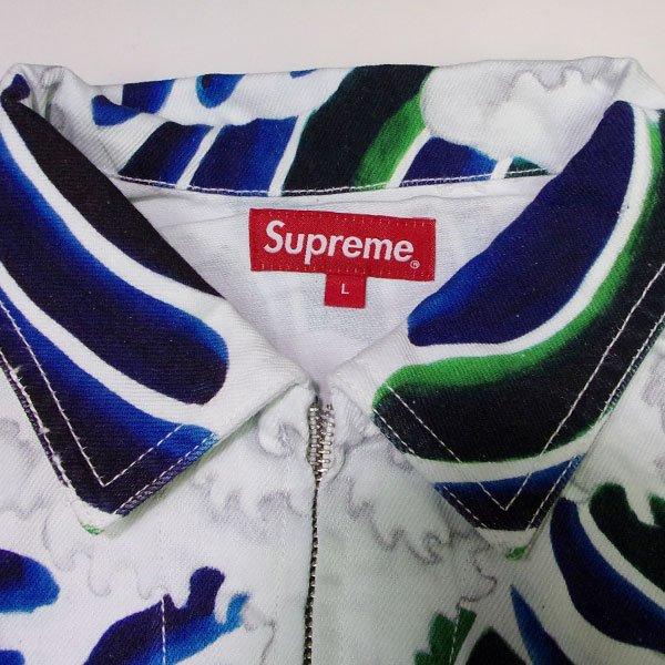 美品 シュプリーム 鯉 Supreme Waves Work Jacket ジャケット Lサイズ 