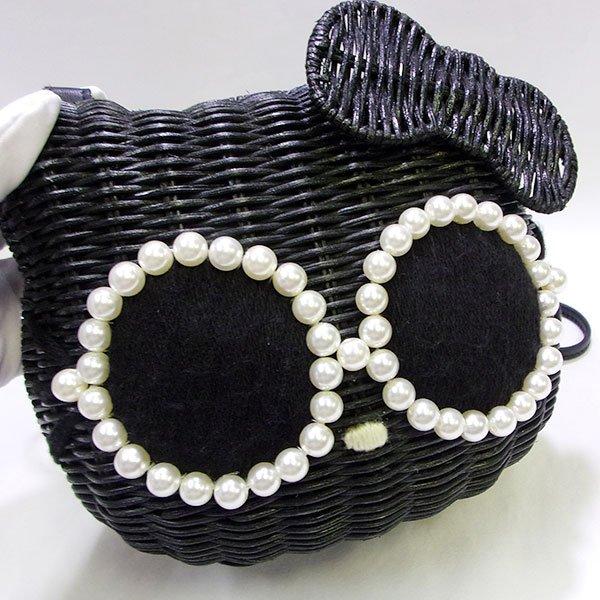美品 a-jolie HELLO KITTY アジョリー×ハロー キティ 籠 かご ハンド  